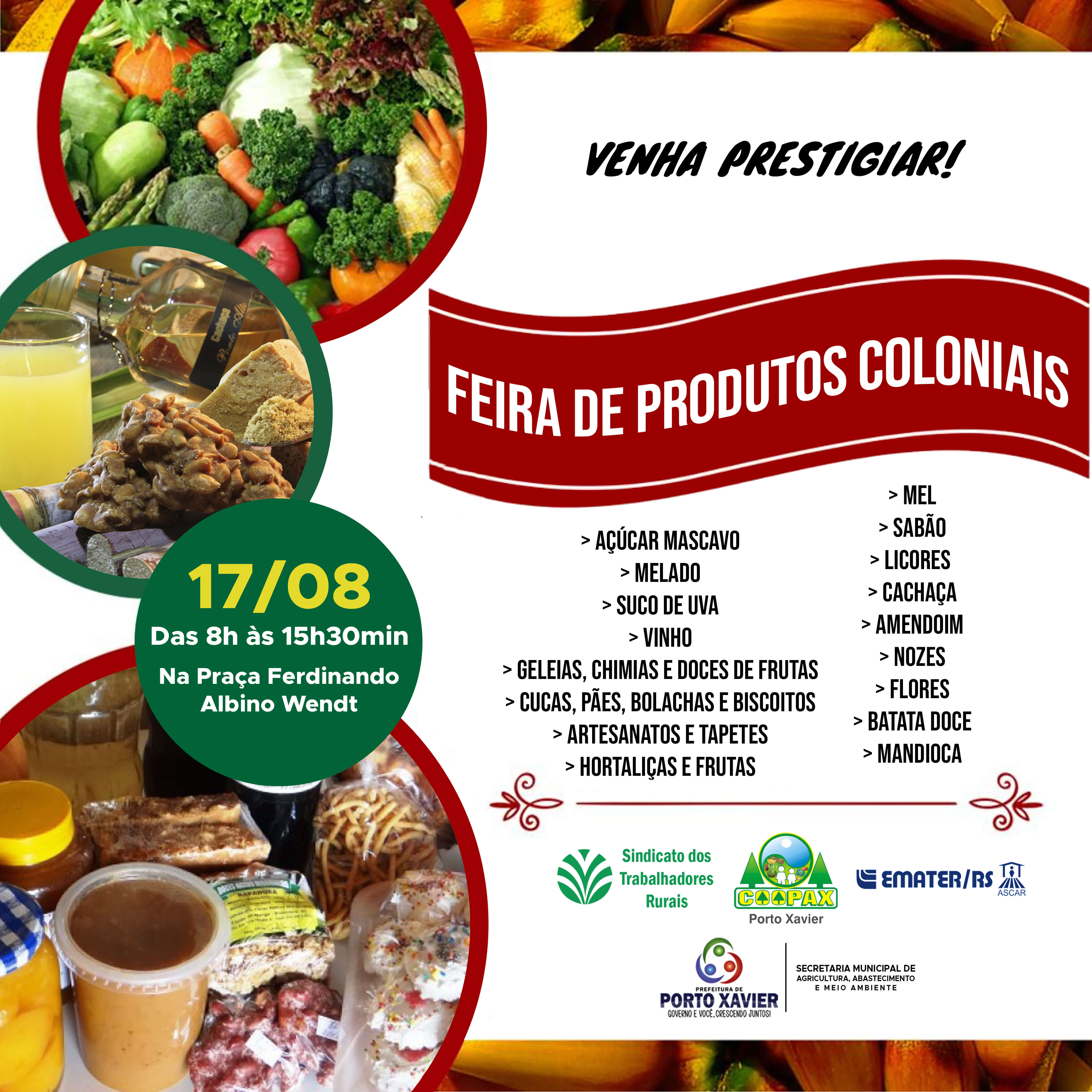 FEIRA DE PRODUTOS COLONIAIS E ARTESANATOS